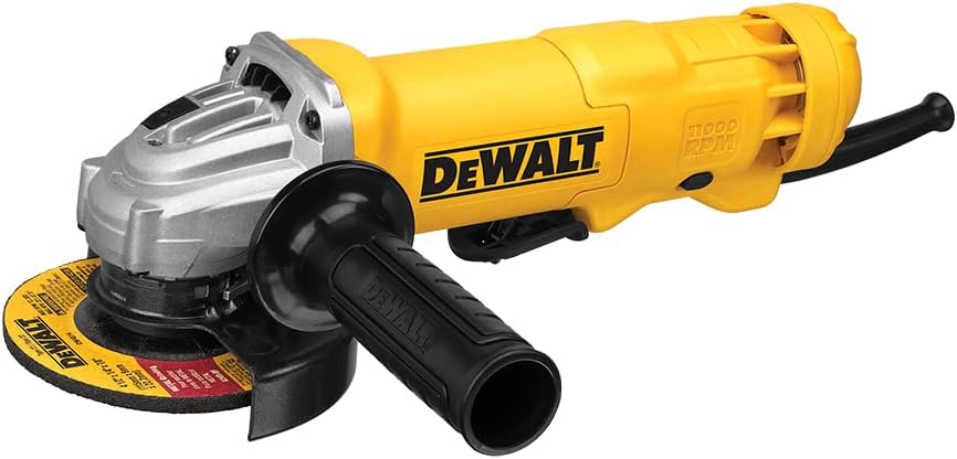 Durable and Powerful 4.5 Inch DEWALT Angle Grinder: Perfect for All Your Cutting and Grinding Needs