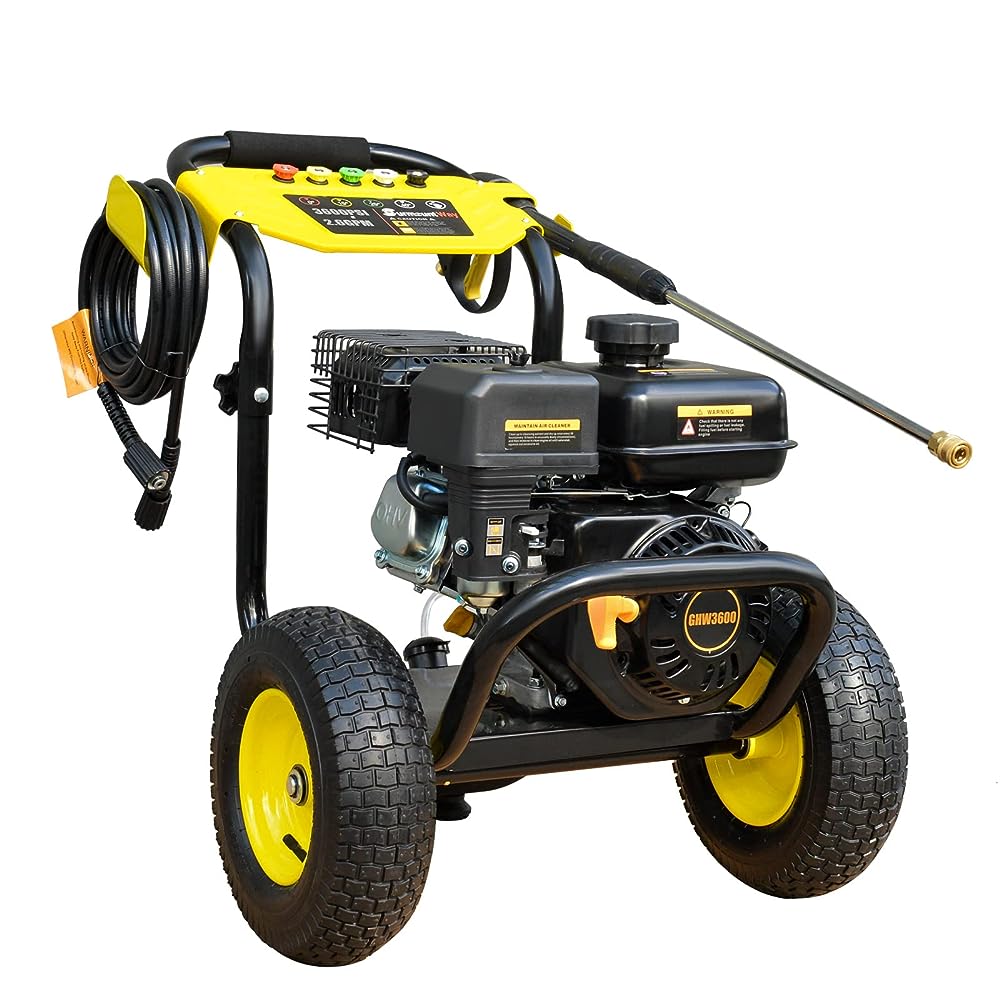 Introducing the SurmountWay Gas Pressure Washer: Powerfully Efficient with 3600 PSI and 2.6 GPM