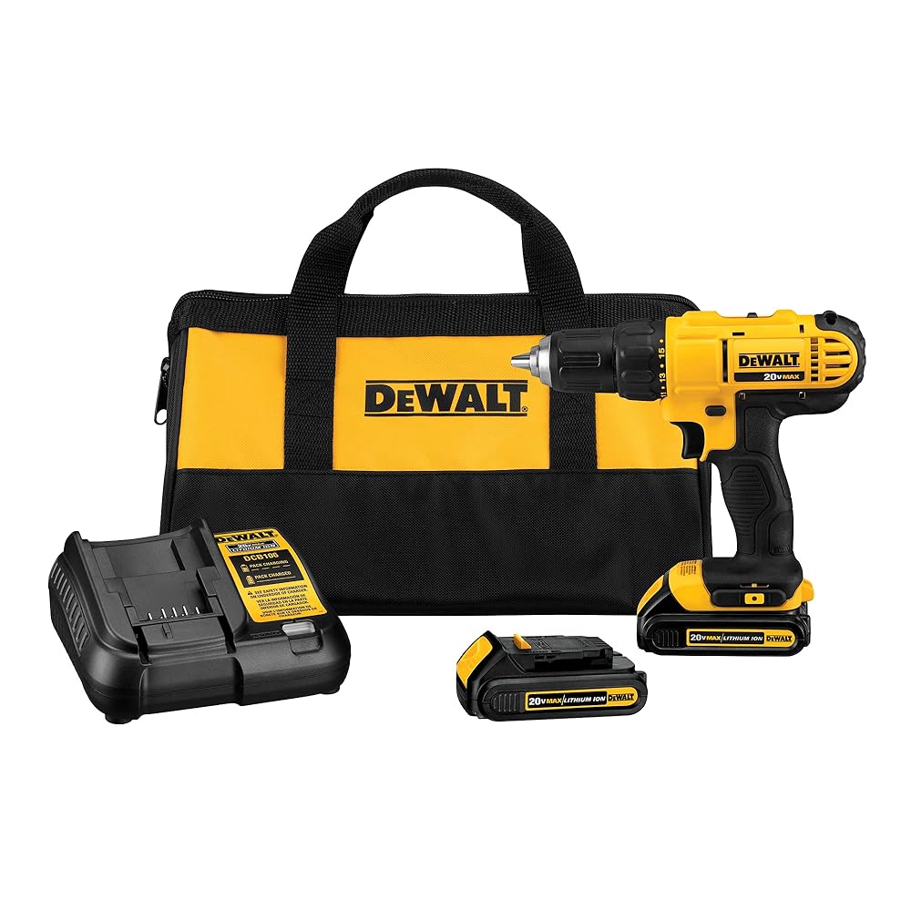 DEWALT 20V Compact Cordless Drill Kit: Powerful and Portable